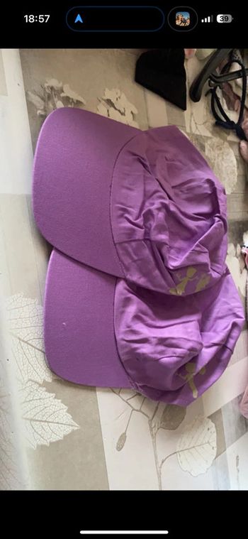 Lot de 2 casquette violette