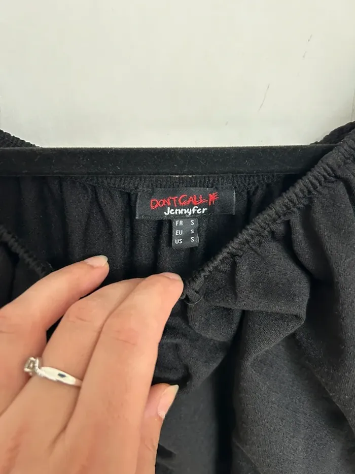 Haut femme noir taille S jennyfer - photo numéro 4