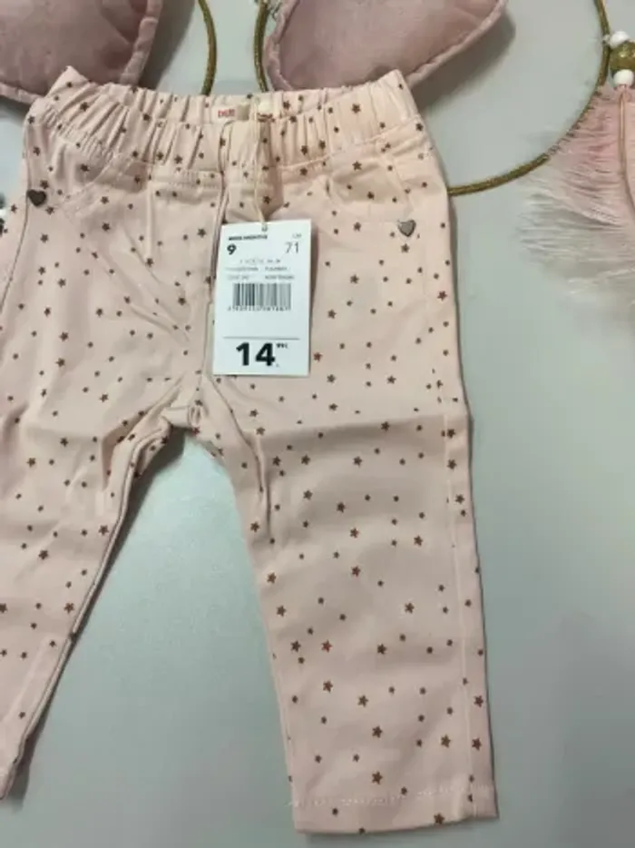 Pantalon bébé fille (neuf) - Taille 9 mois - photo numéro 3
