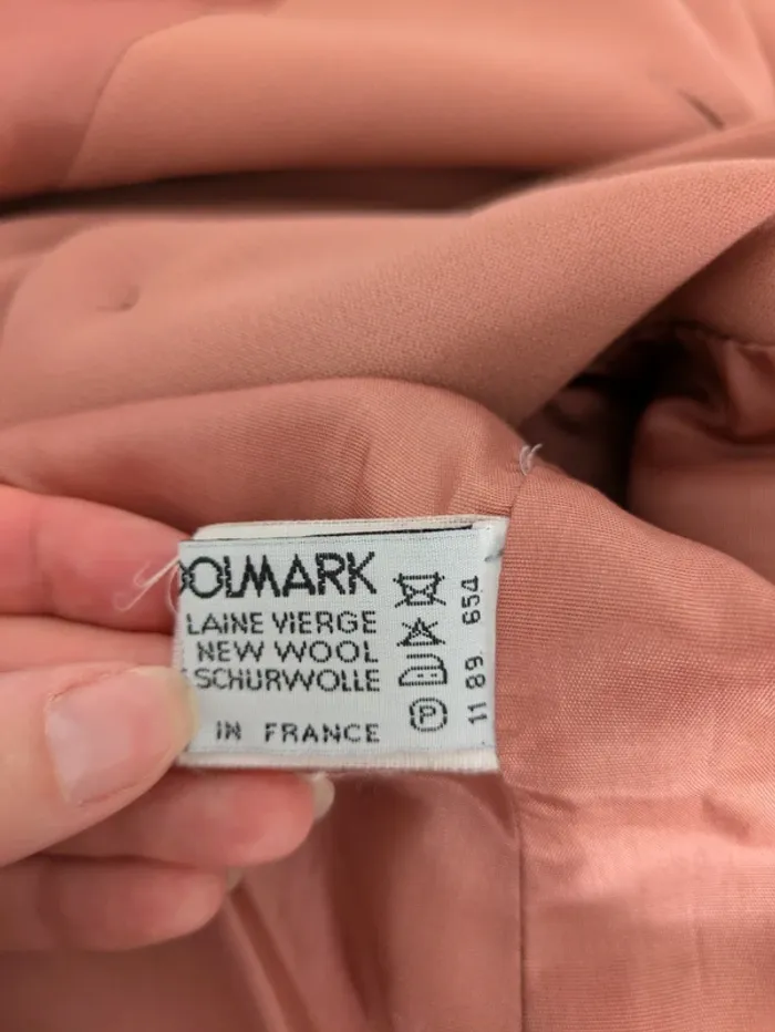 Veste vintage brodée en laine woolmark - Fabrice Karel - taille 40 - photo numéro 9