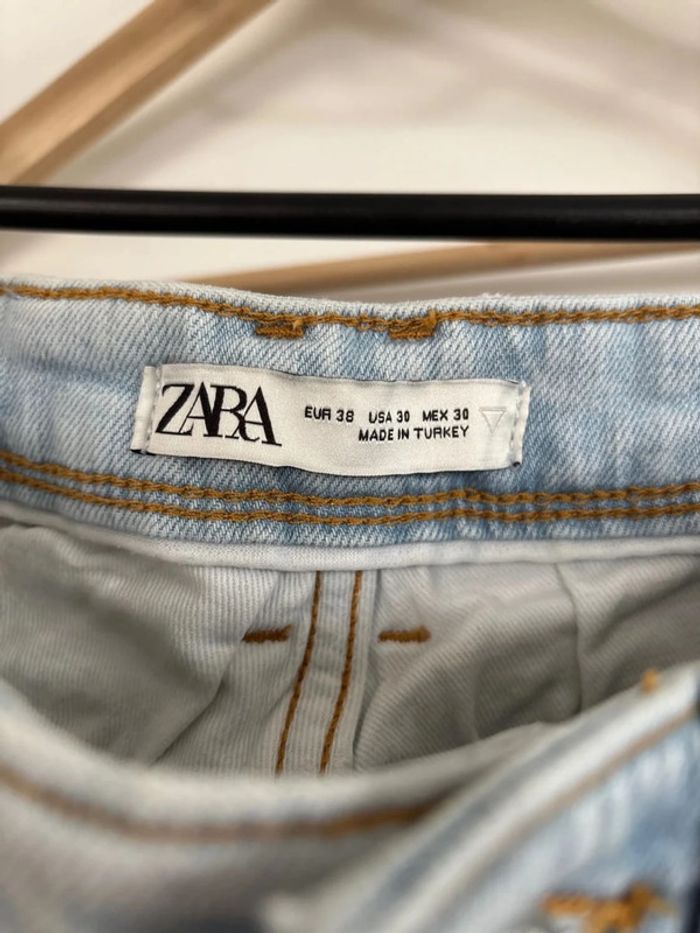 Jean bleu clair Zara taille 38 - photo numéro 2
