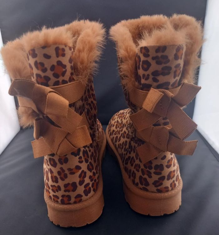 Bottes fourré motifs léopard P39 - photo numéro 5