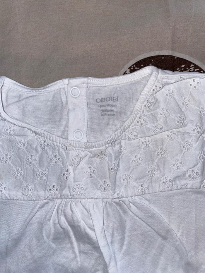 T shirt blanc Obaibi - photo numéro 3