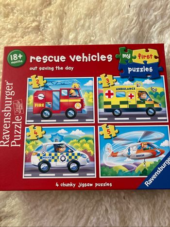 Puzzle, véhicule de secours. Ravensburger.