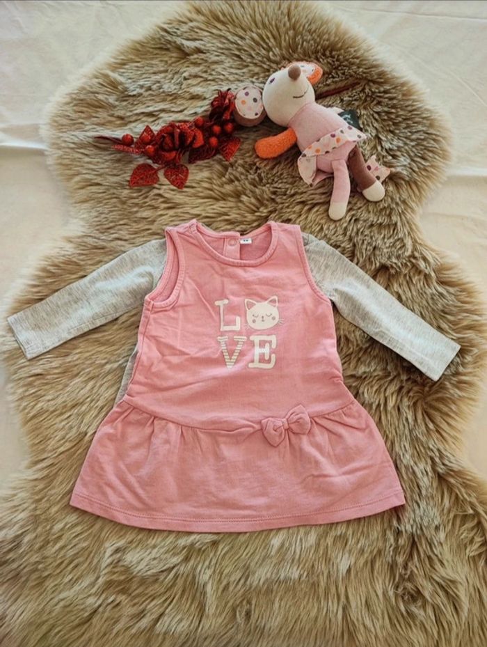 Ensemble robe t-shirt in extenso 6 mois - photo numéro 2