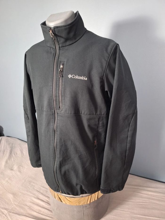 Veste columbia mi saison – homme noir - brodé - taille L (508) - photo numéro 5
