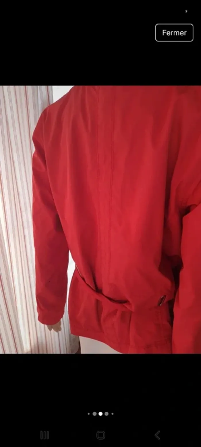 Jolie Veste coupe vent rouge St Oliver fr 42 - photo numéro 9