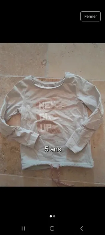 Haut ml fille 5ans