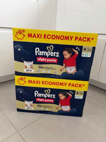 172 Couches Pampers Night Pants Taille 4 