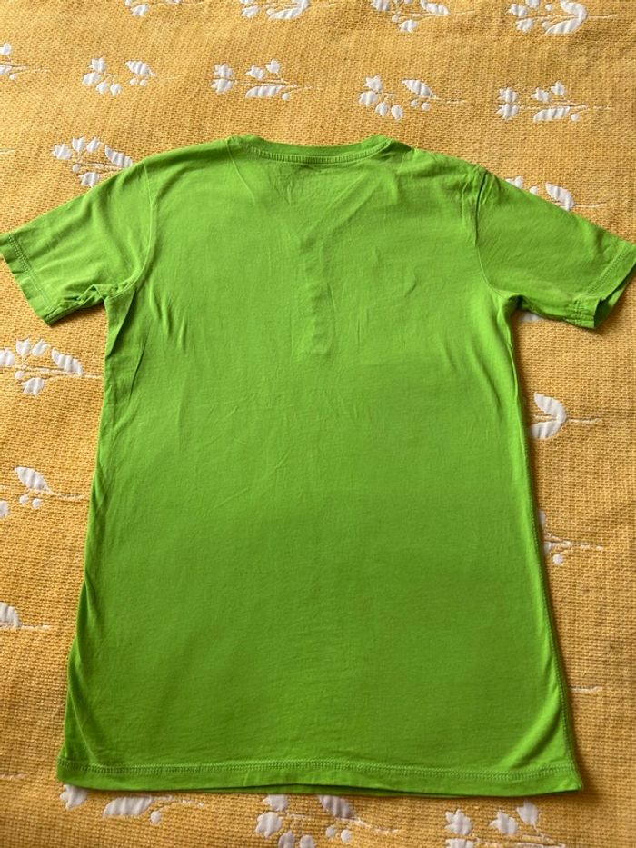 Tee-shirt vert We taille 14 ans 158-164 100% coton, manches courts, col en V, neuf - photo numéro 4