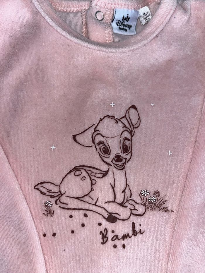 Pyjama bambi Disney 12 mois 74cm - photo numéro 2