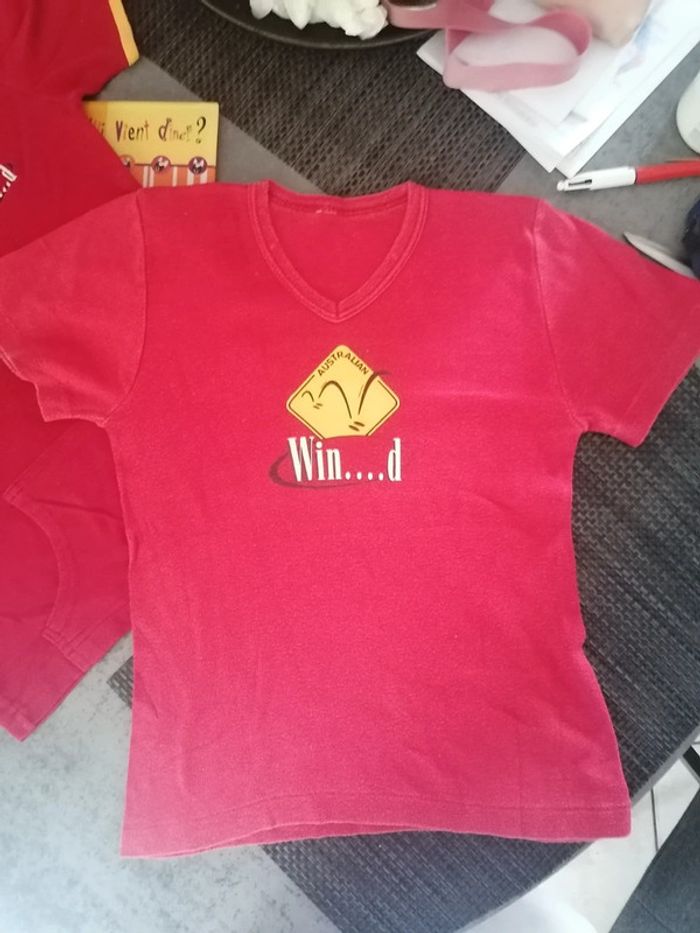Lot de 2 tee-shirts femme/fillr taille 34-36 be - photo numéro 2