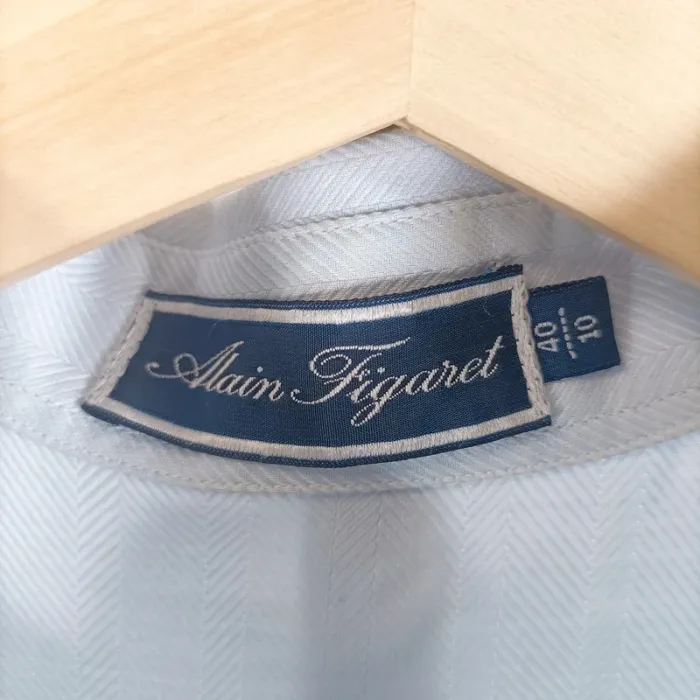 Chemise bleu clair manches courtes - Alain Figaret - Taille 40 Neuve A528 - photo numéro 8