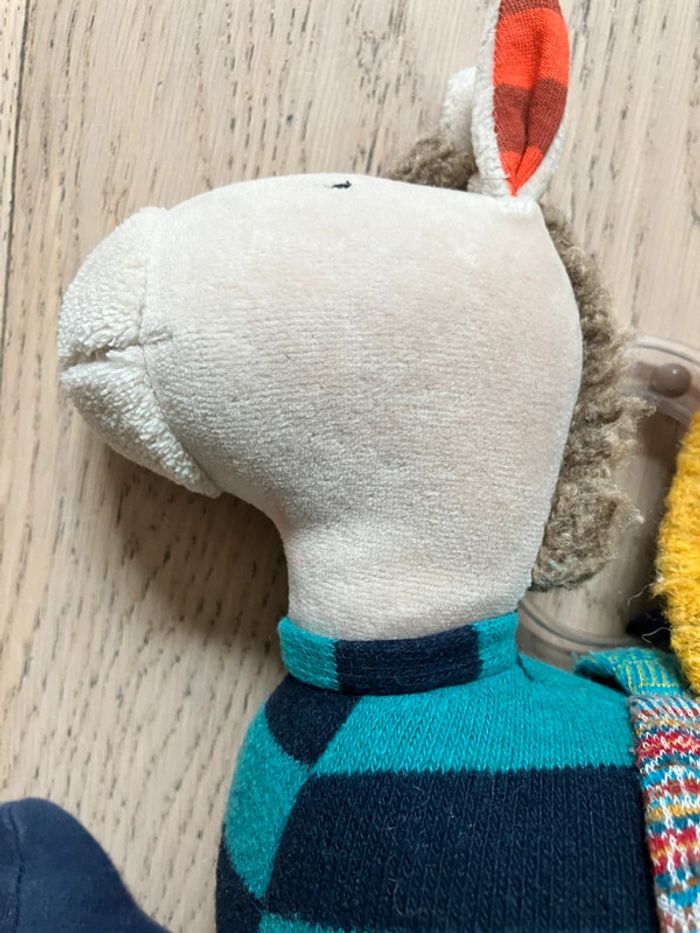 Doudou/peluche d’activité Âne des Zig Zag Moulin Roty - photo numéro 8
