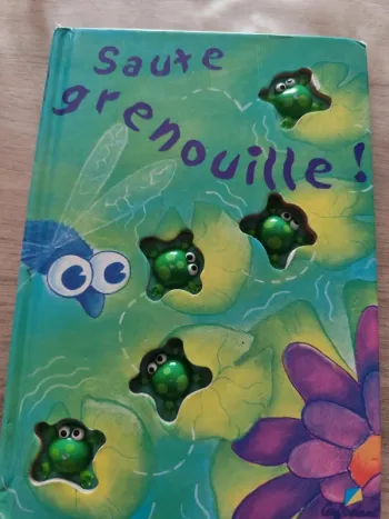 Livre toucher sauter grenouille