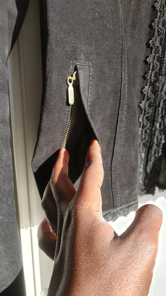 Veste en cuir daim velours - photo numéro 9