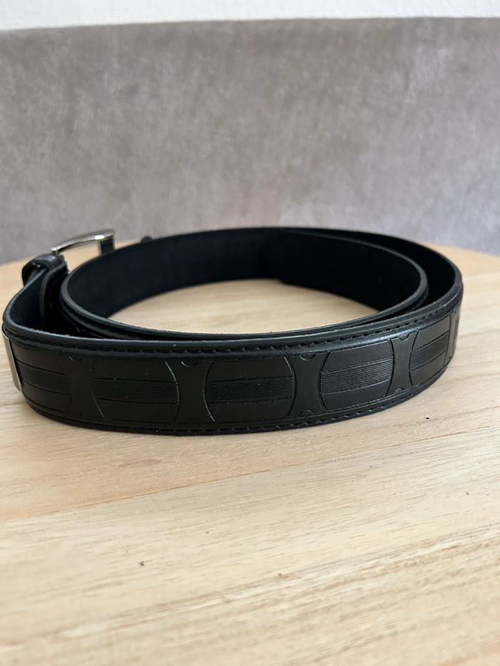 Ceinture en cuir noir taille 95 cm - photo numéro 2