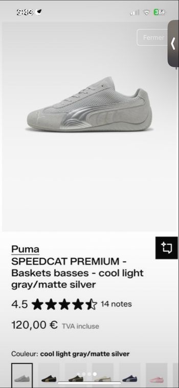 Puma Speedcat Premium - cool light / gray / matte silver