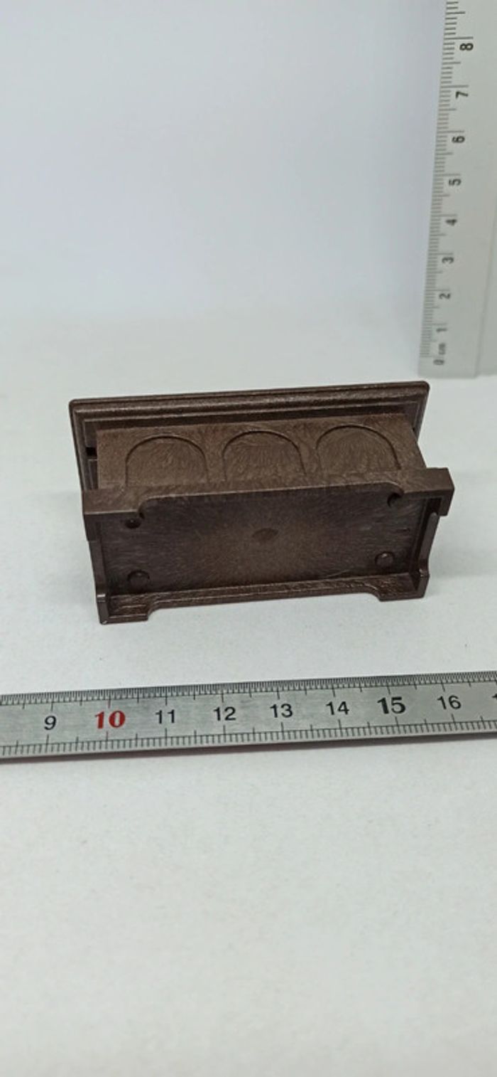 Coffre couleur bois avec couvercle playmobil - photo numéro 4