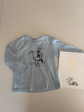 T-shirt bleu chien Orchestra 12 mois
