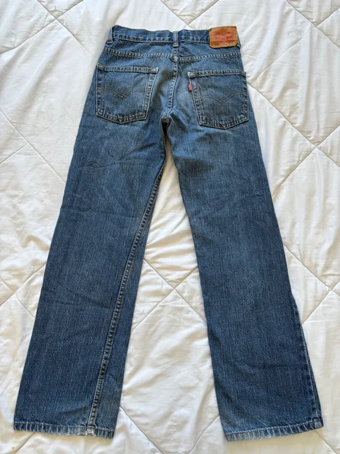 Jean levi’s 550 relaxed large droit straight  7/8 eme bleu y2k 00s XS/34 ou 14 ans rare US - photo numéro 11