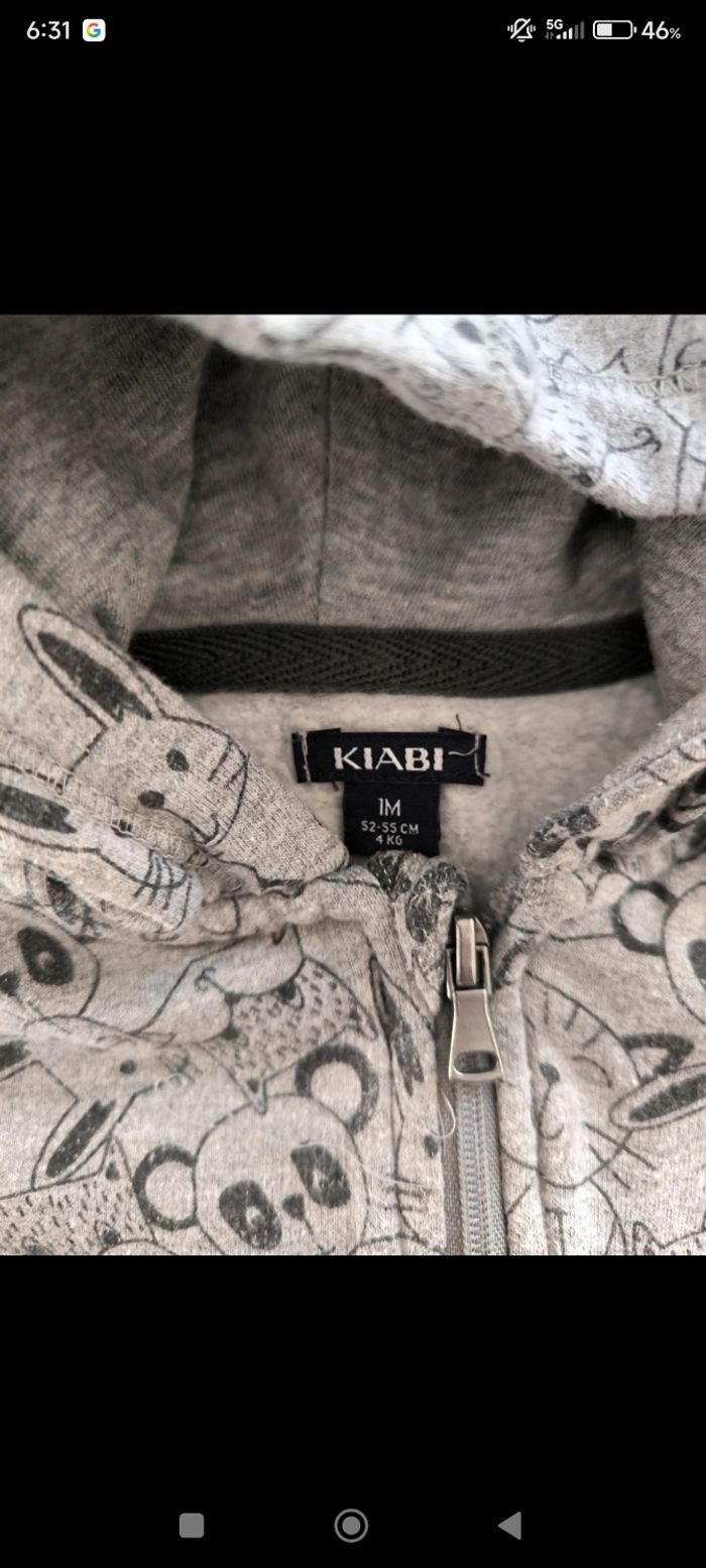 Gilet taille 1 mois - photo numéro 3