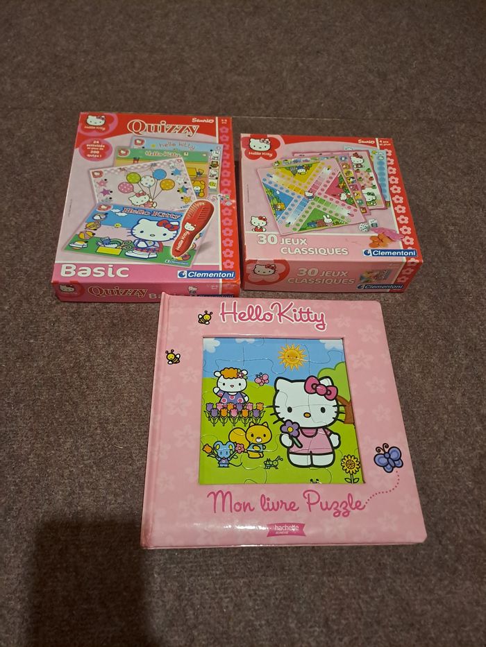 Jeux de société + puzzle hello kitty