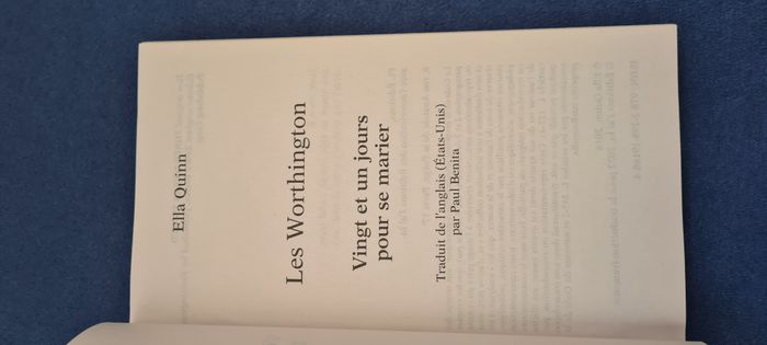 Les Worthington 21 jours pour se marier - Ella Quinn - photo numéro 2