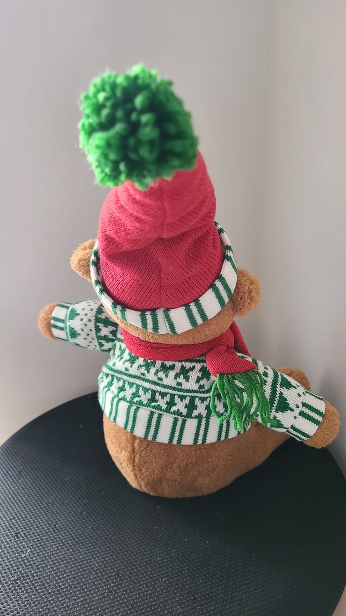 doudou ours motif noël - photo numéro 5