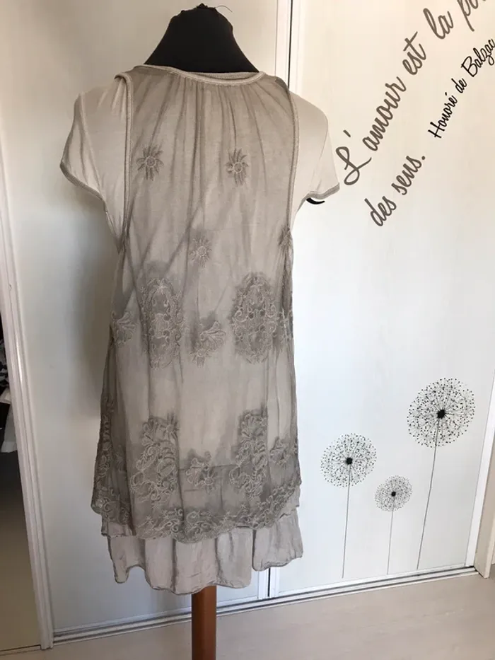 Robe d été volant et dentelle - photo numéro 2