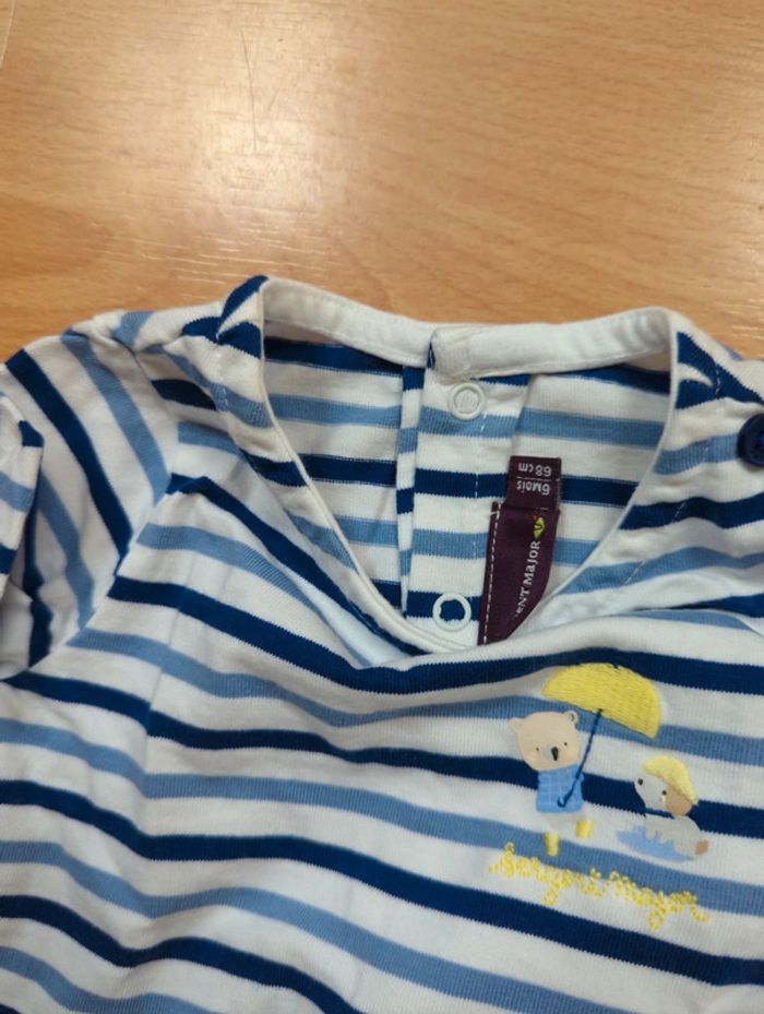 Lot de 2 magnifiques ensemble bébé garçon 68 cm Mon premier major - photo numéro 6