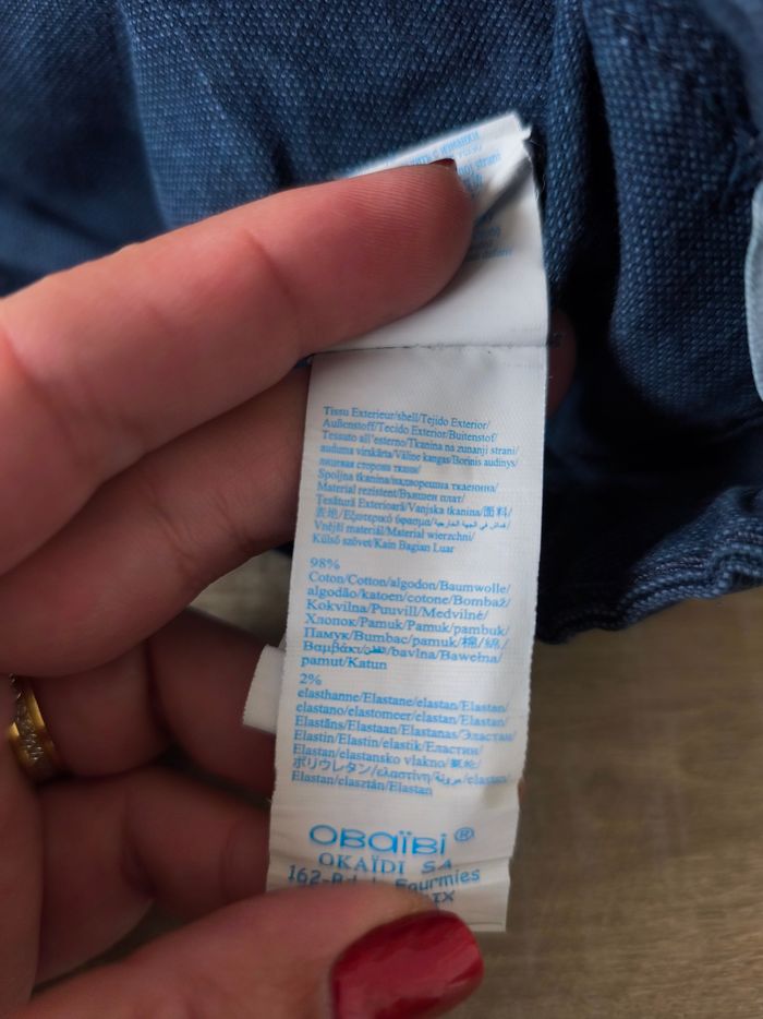 Pantalon bleu foncé Obaibi - photo numéro 5