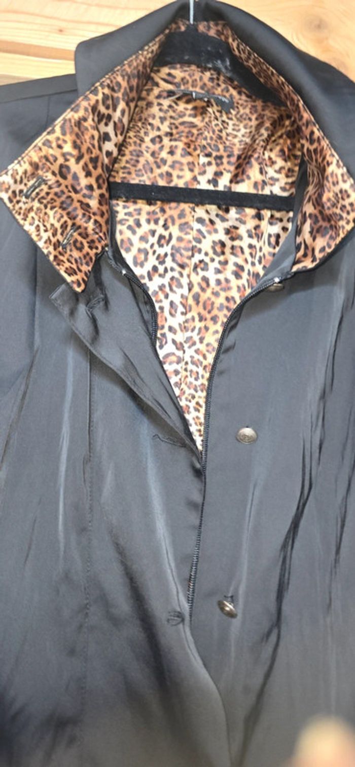 Coupe Vent Jean-Marc Philippe - Noir avec Doublure Léopard Chic et Pratique ! - photo numéro 6