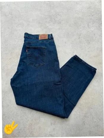 Jeans Levi's W32 FR42 coupe droite bleu marine Femme Women pan620b