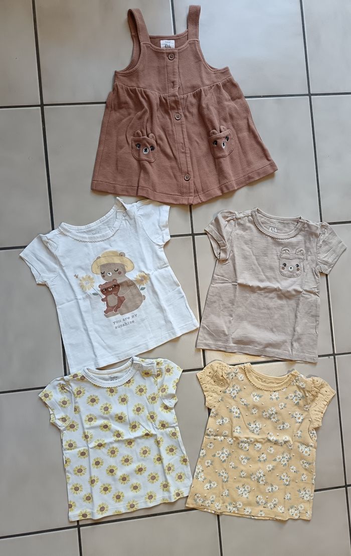 Gros lot vêtements été bébé fille 12 mois - photo numéro 4