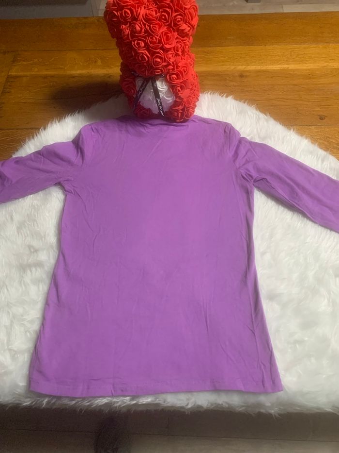 Tee-shirts fille mauve motif dragon Seguin - photo numéro 3