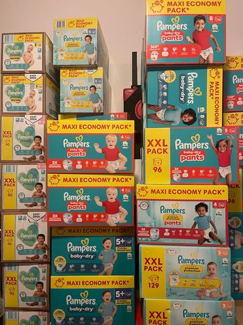 Couche Pampers taille 2-3-4-5-6-7-8