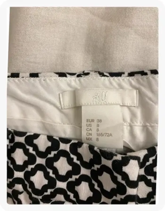 Pantalon imprimé noir et blanc H&M - photo numéro 4