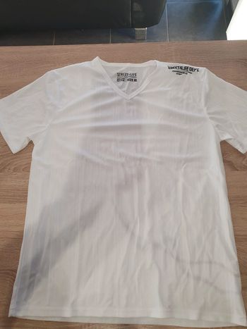 T-shirt blanc homme XXL