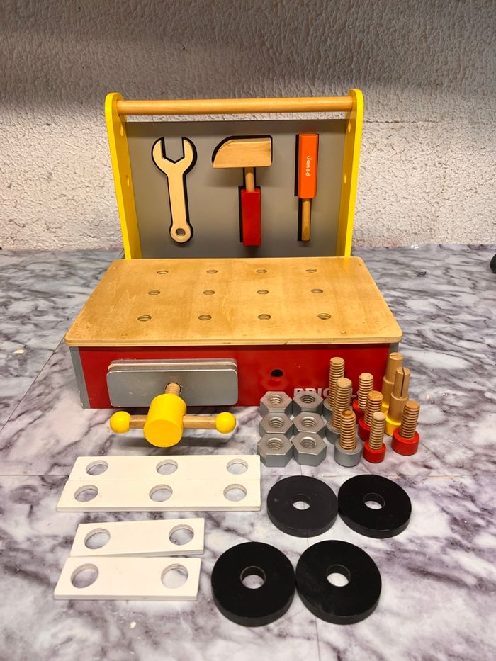 Établi de bricolage bois enfant Janod - photo numéro 2