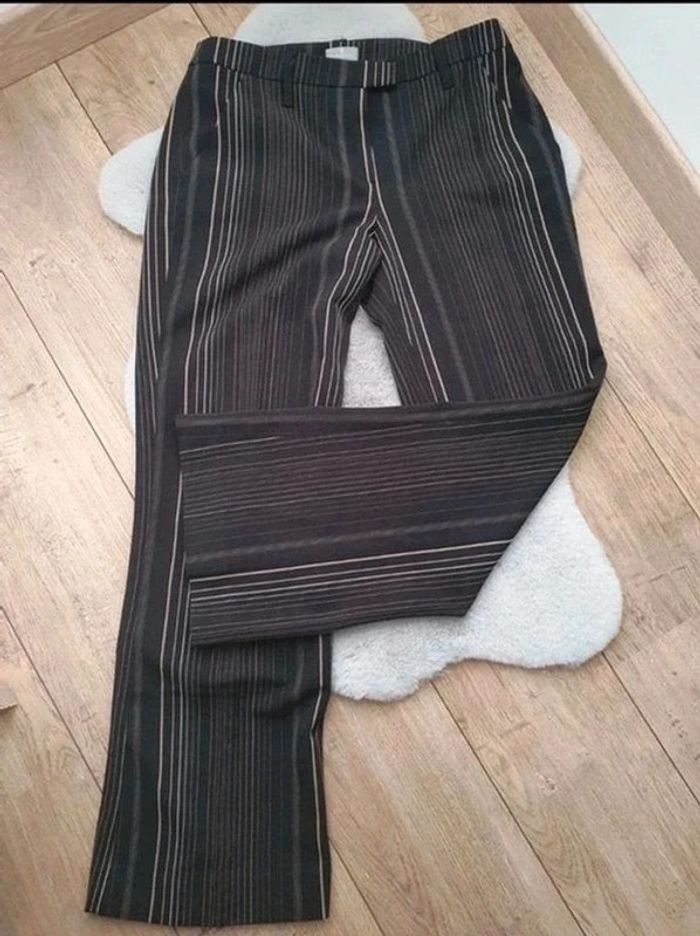 Pantalon Naf Naf noir à rayures taille 38