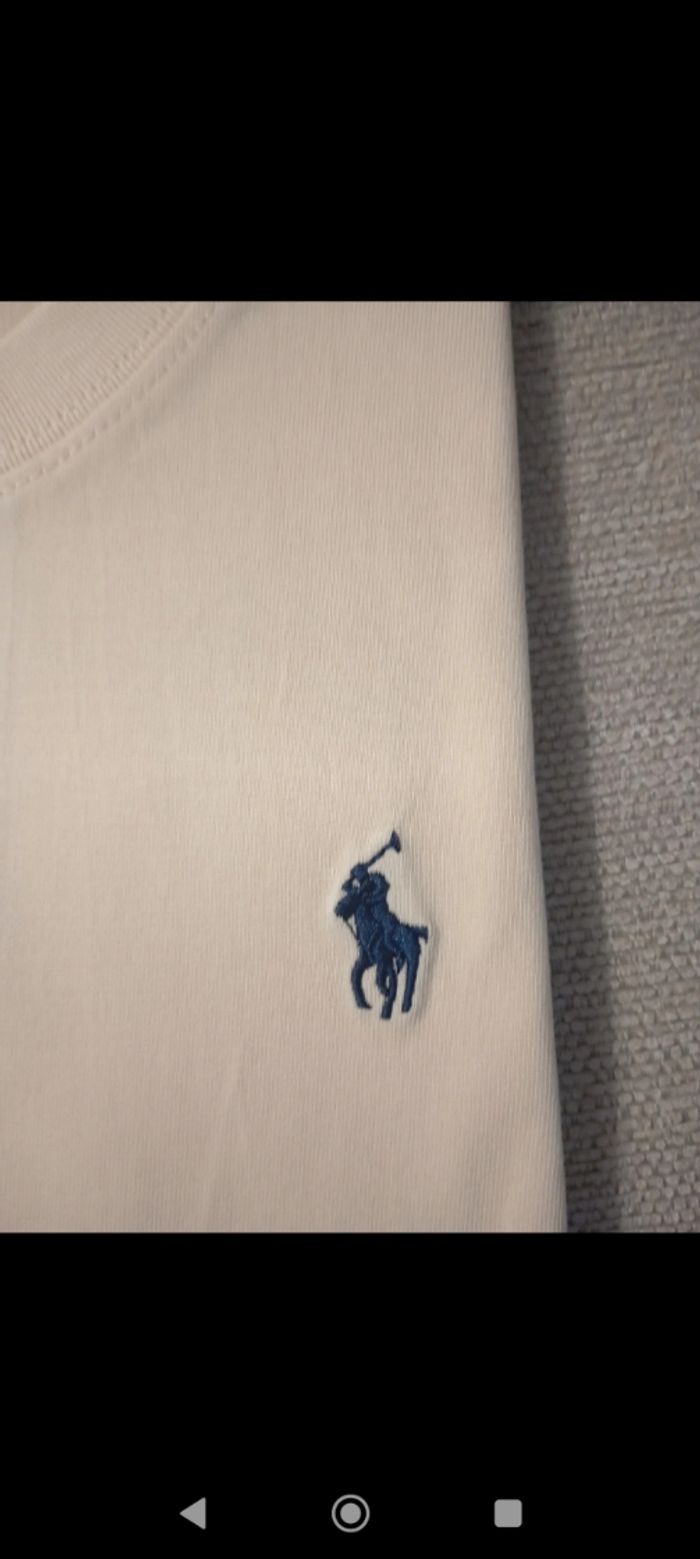 Tee-shirt beige Ralph Lauren taille M - photo numéro 2