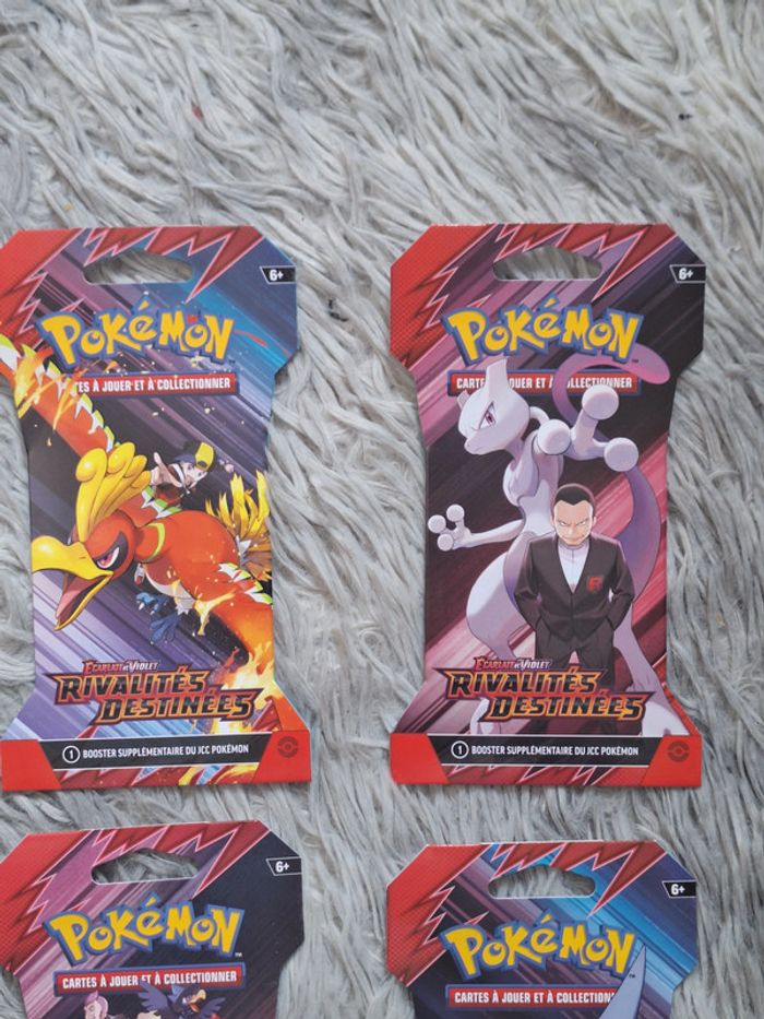 Lot de 4 Boosters Pokémon – EV10 Rivalités Destinées Art set - photo numéro 2