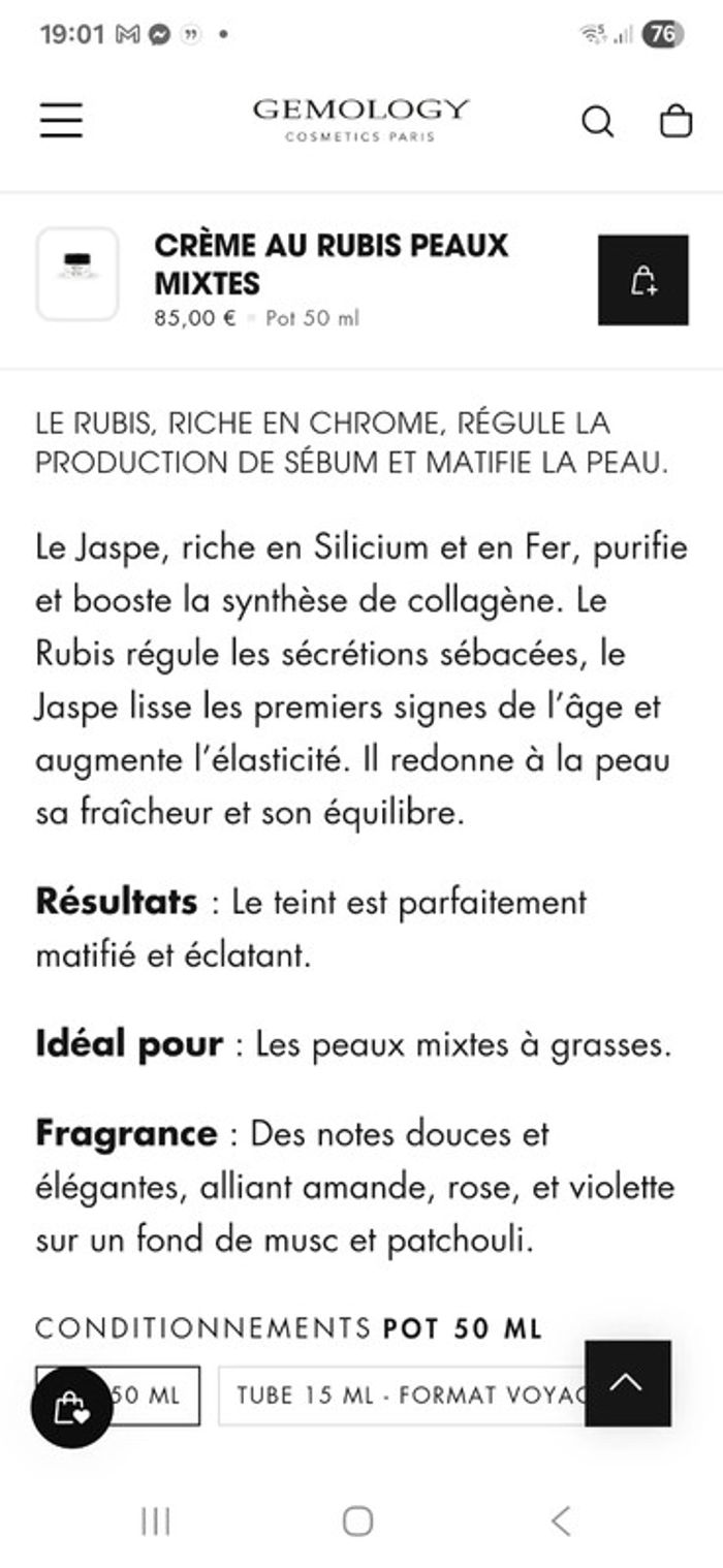 Crème visage gemology - photo numéro 7