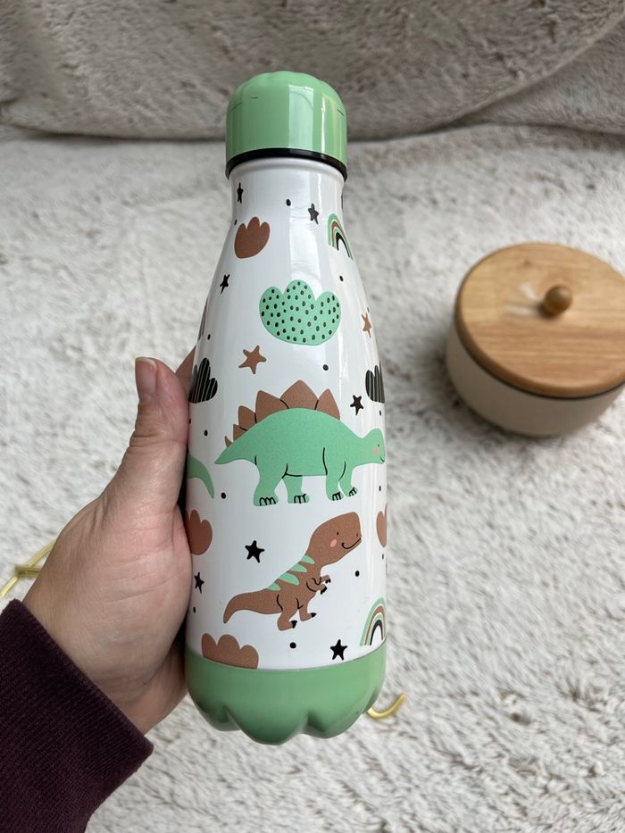 Gourde enfant dinosaures - Vert pale - Rex - photo numéro 6