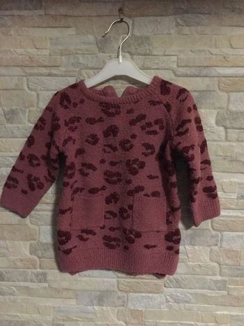 Robe pull bordeaux Kiabi 18M