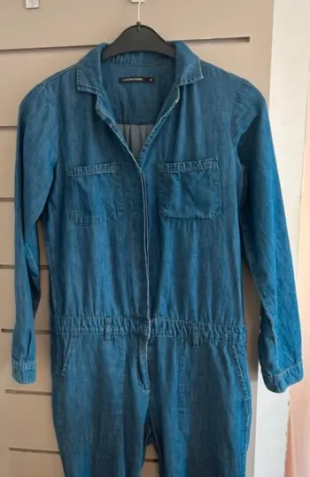 Monoprix, combinaison en jean bleu denim taille 36