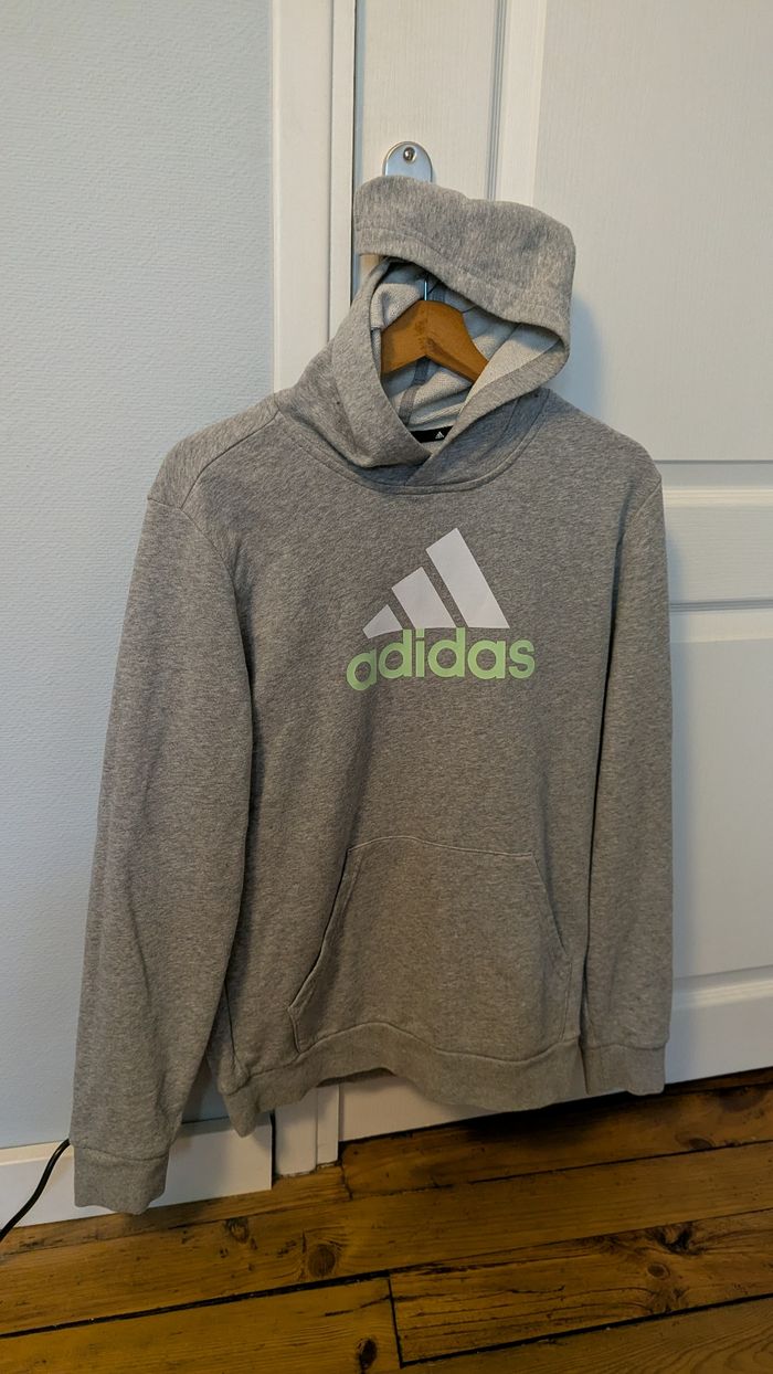 Sweat à capuche Adidas gris – 15/16 ans