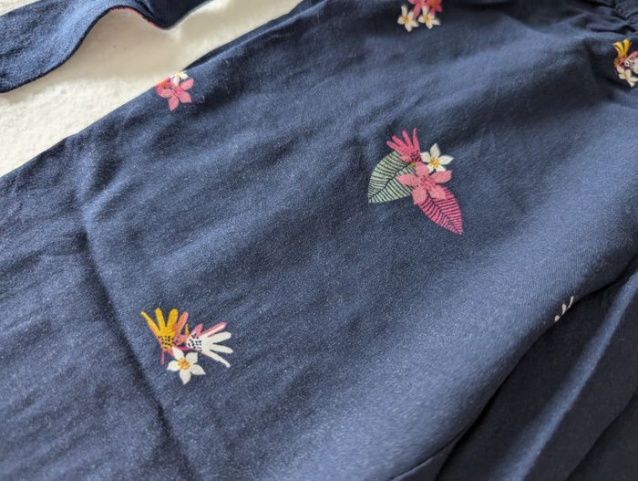 Pantalon léger marine à fleurs - 4A - Gémo - photo numéro 3