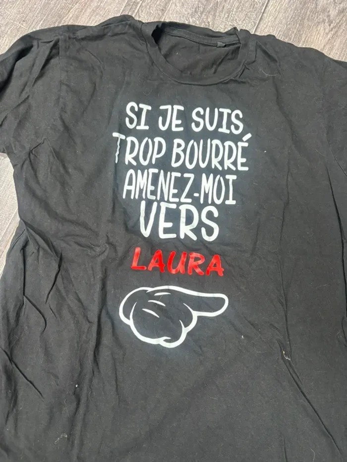 Lot de tee shirt fun si je suis bourré (Laura) - photo numéro 3
